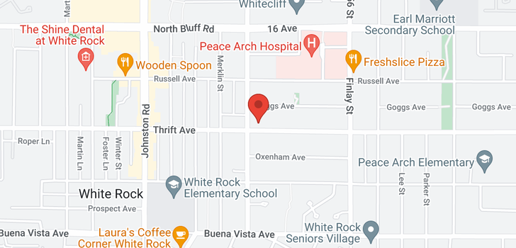 map of 15425 THRIFT AVENUE